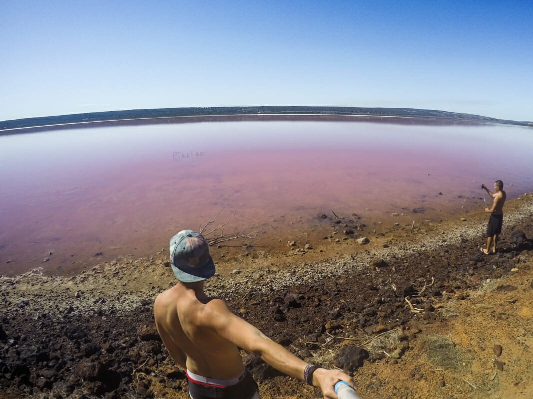 cote ouest australie Pink Lake cote ouest australie Pink Lake