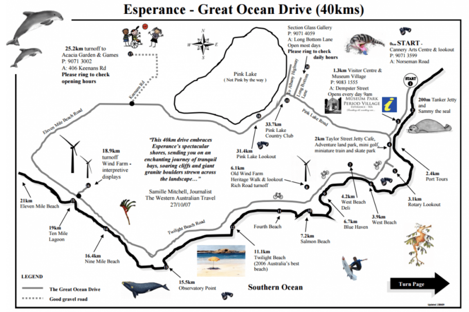Great Ocean Drive Esperance sud australie