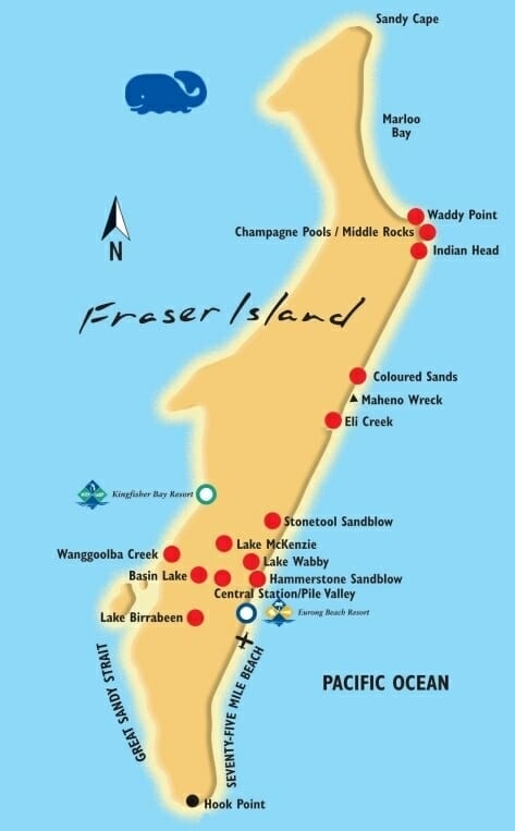 carte fraser island trip