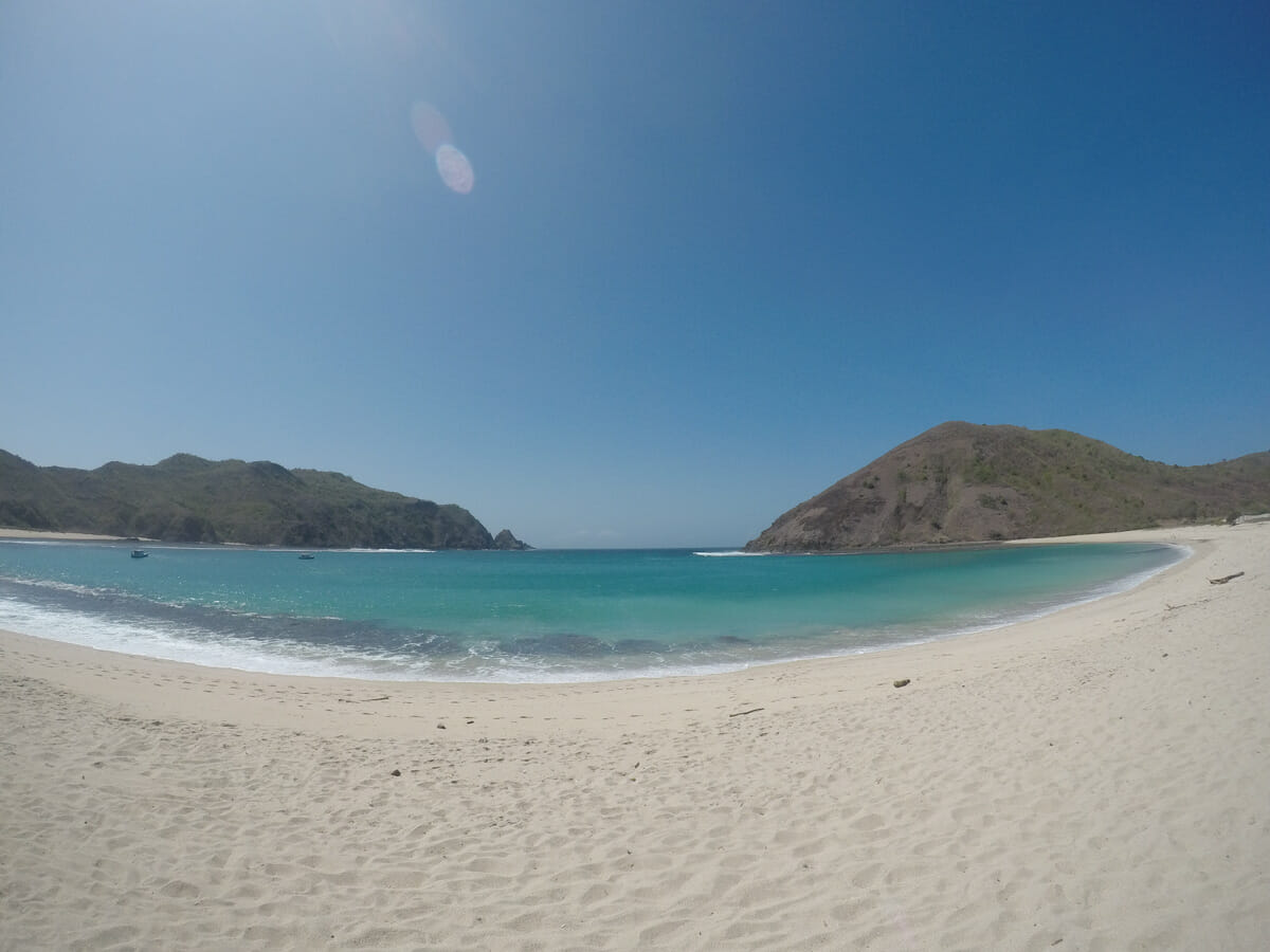 lombok indonesie mawun beach