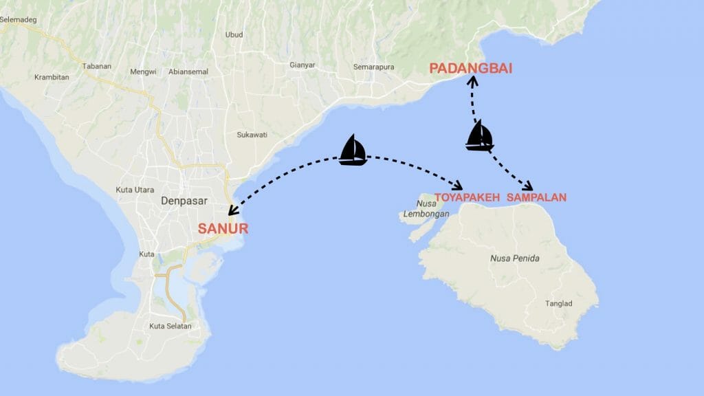port trajet bali nusa penida bateau