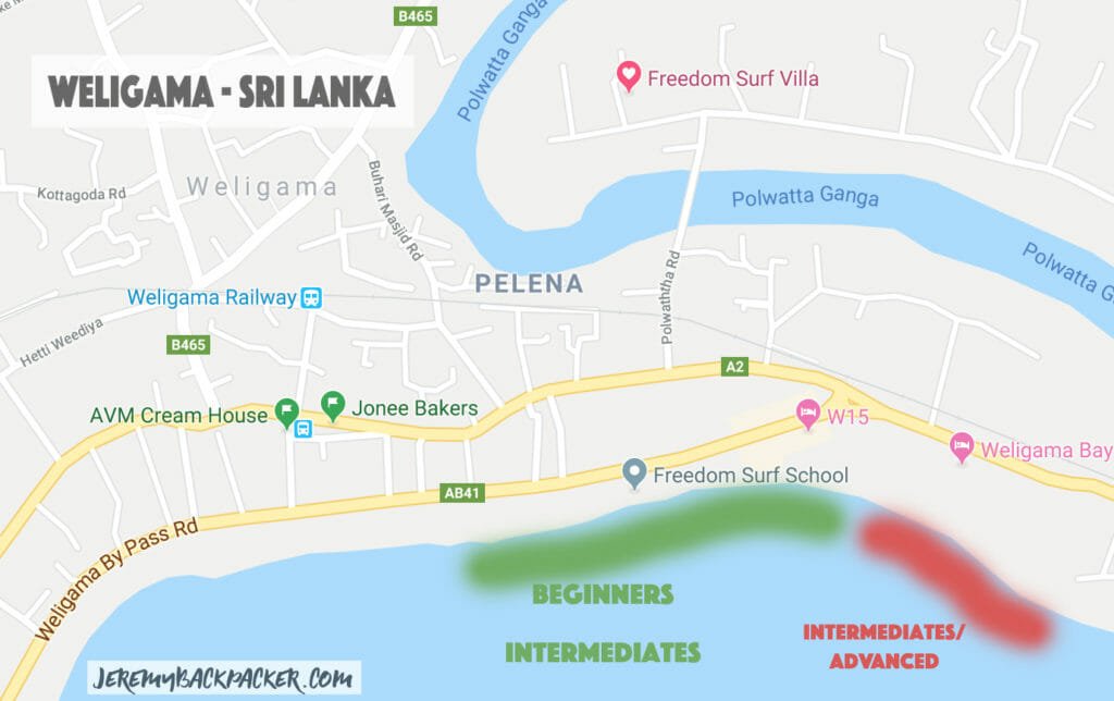 carte weligama sud sri lanka