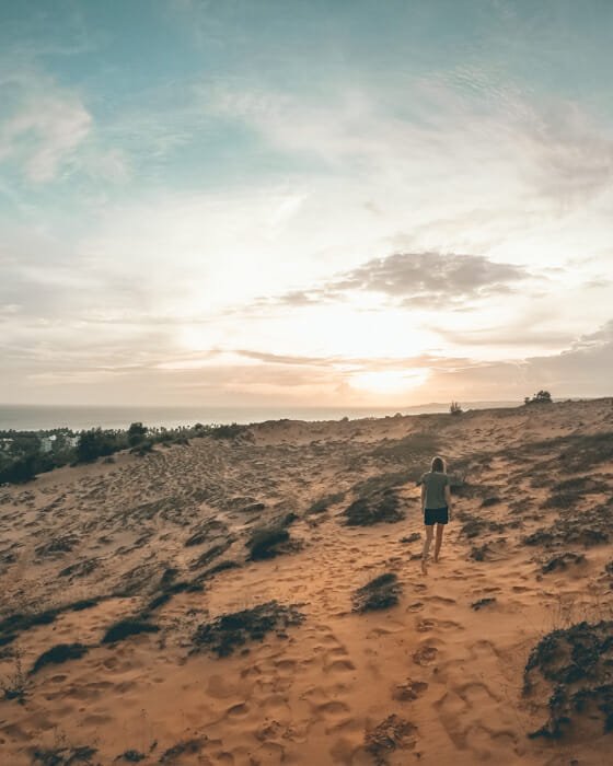 coucher de soleil mui Ne plage