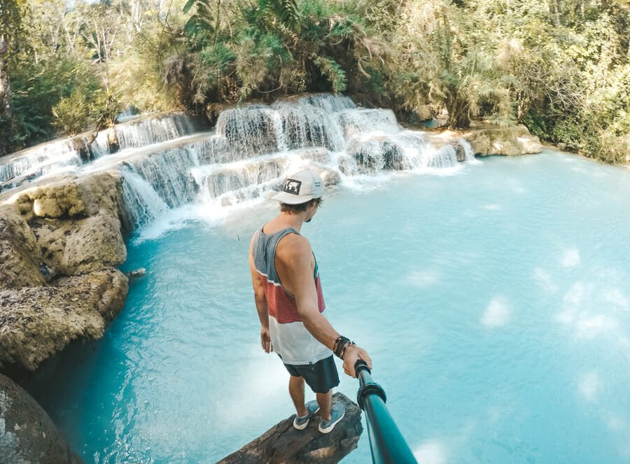 quand partir au laos, kuang si falls