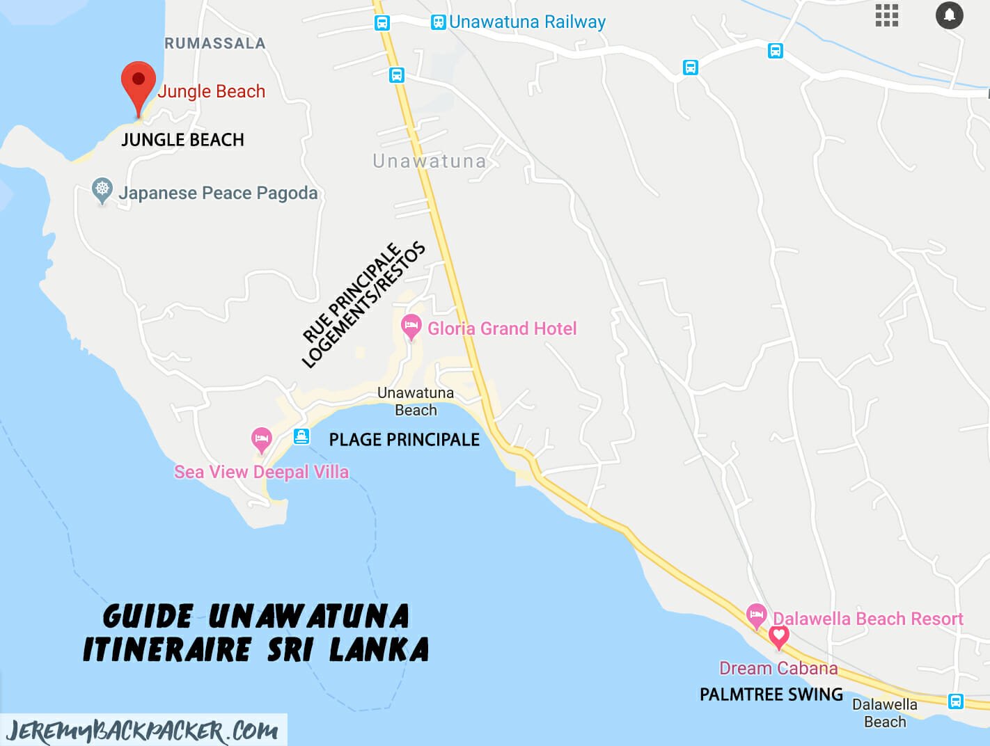 itineraire-sri-lanka-carte-unawatuna itineraire-sri-lanka-carte-unawatuna