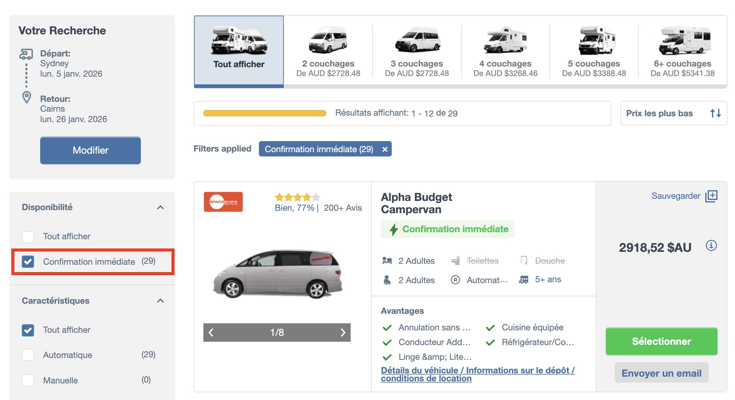 utiliser un comparateur de location australie