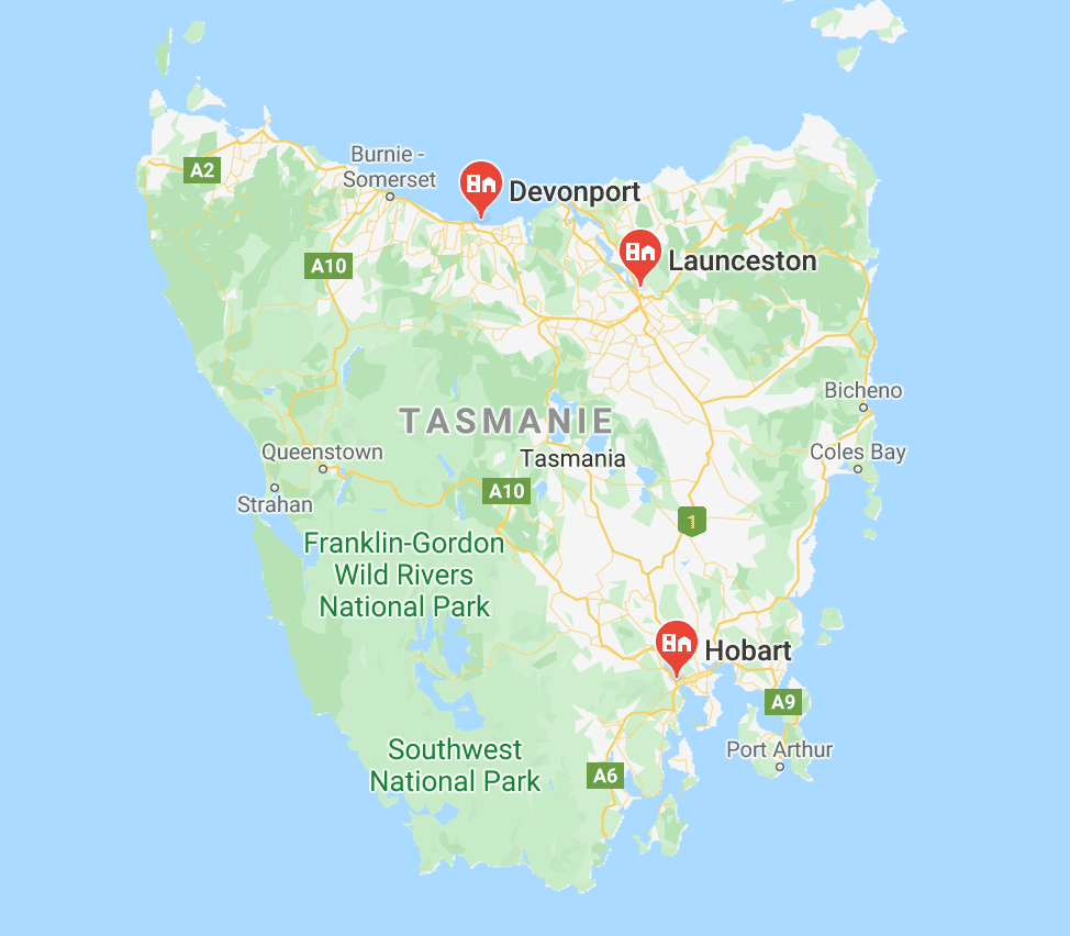 aeroport tasmanie voyage