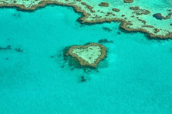 heart reef whitsundays survol