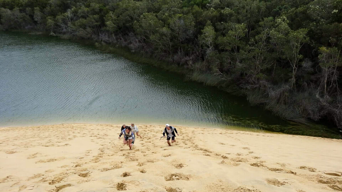 lac dunaire fraser island lac dunaire fraser island
