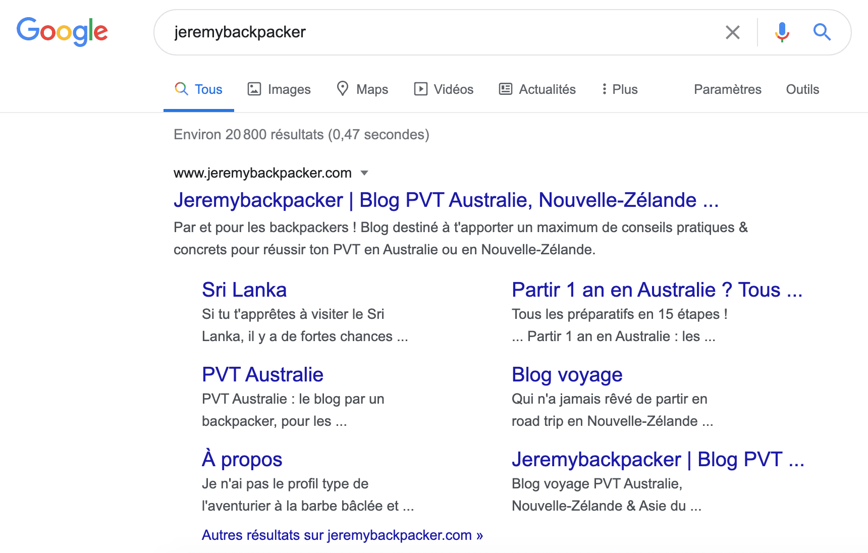creer-blog-voyage-sitelinks