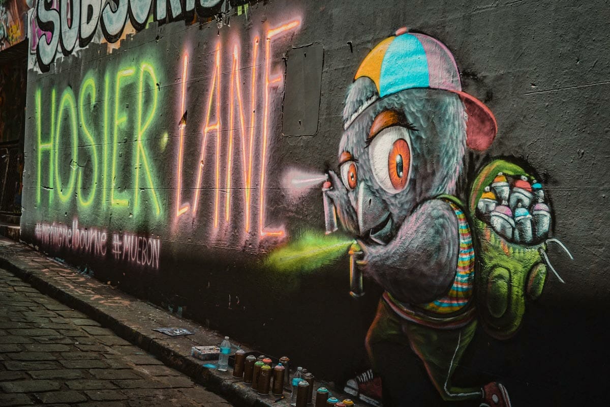 visiter Melbourne Hosier Lane graffitis
