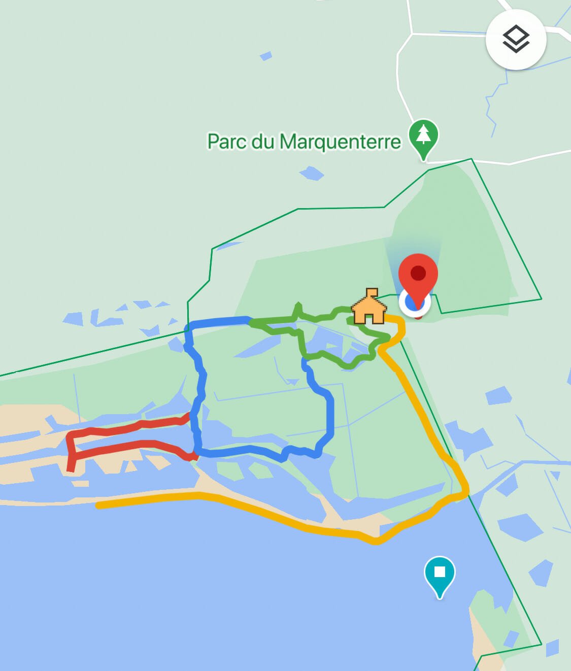 carte randonnee parc marquenterre
