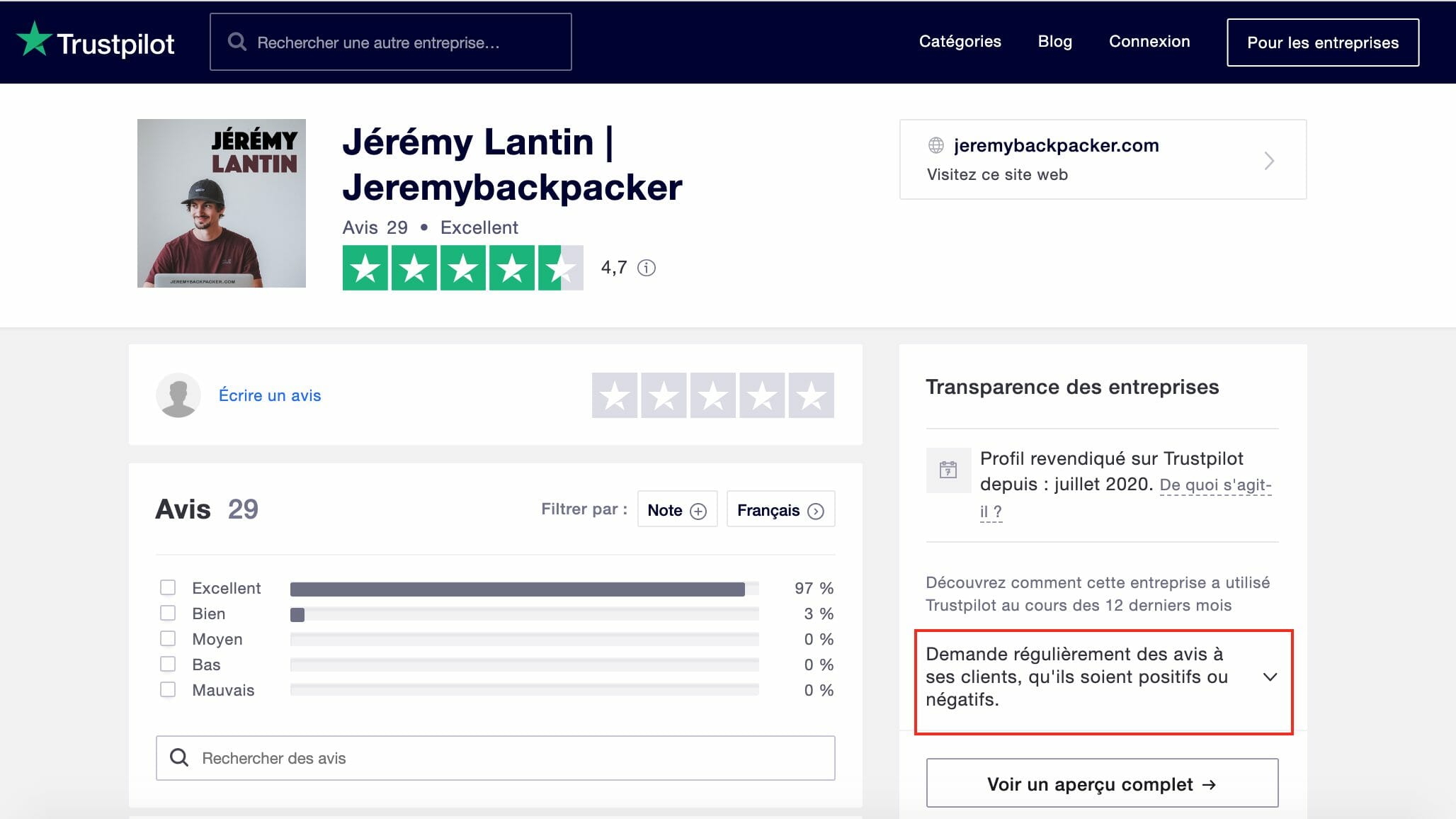 avis formations blog voyage trustpilot jeremybackpacker