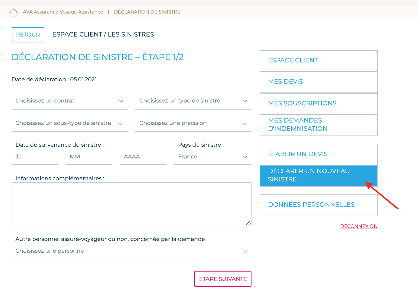 comment declarer un sinistre assurance sante pvt