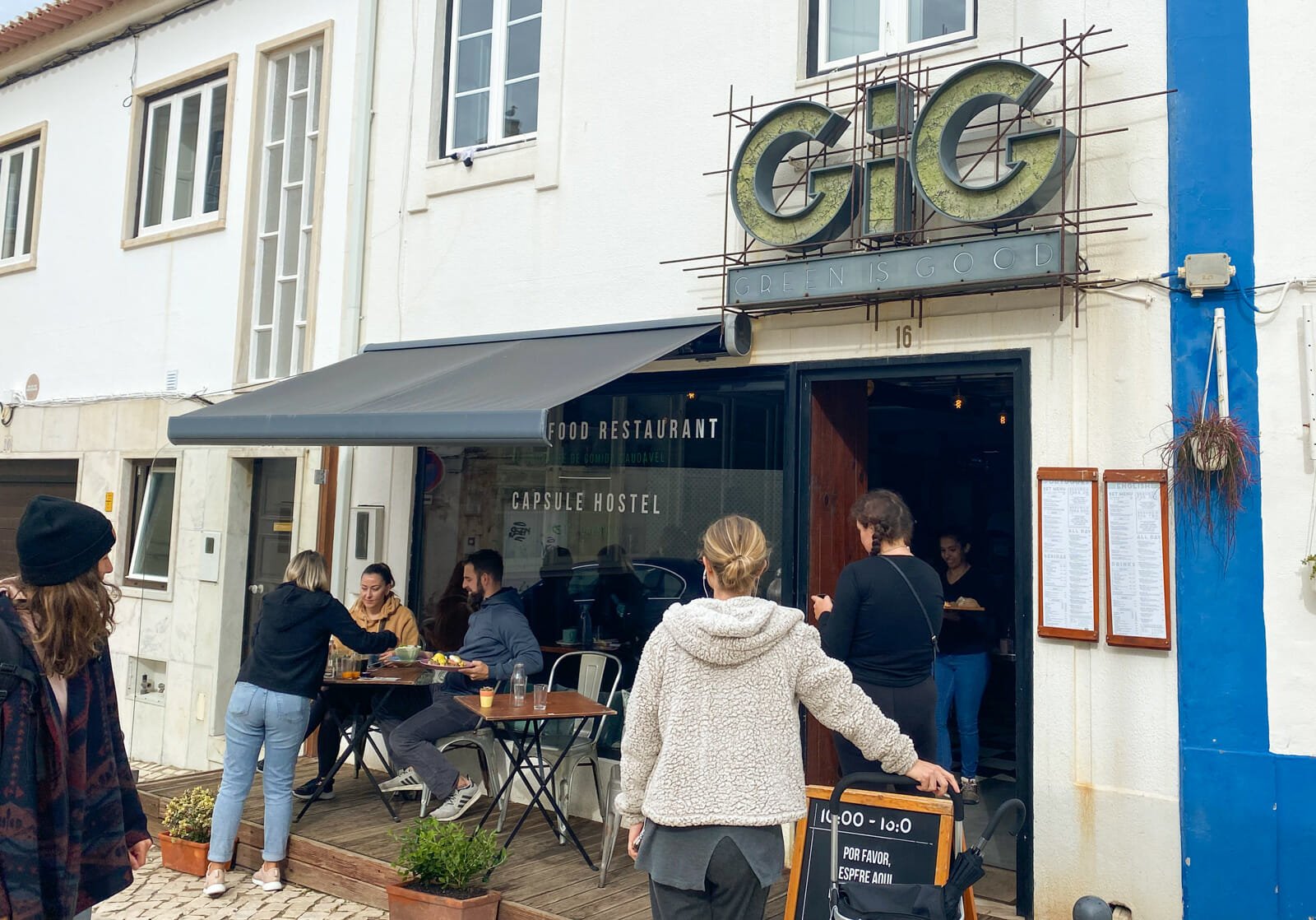restaurant lunch green is good ericeira
