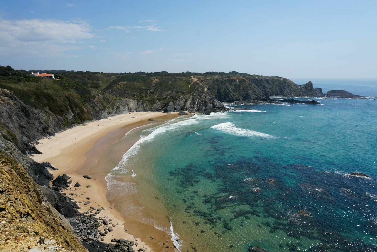 plage amalia falaise portugal road trip