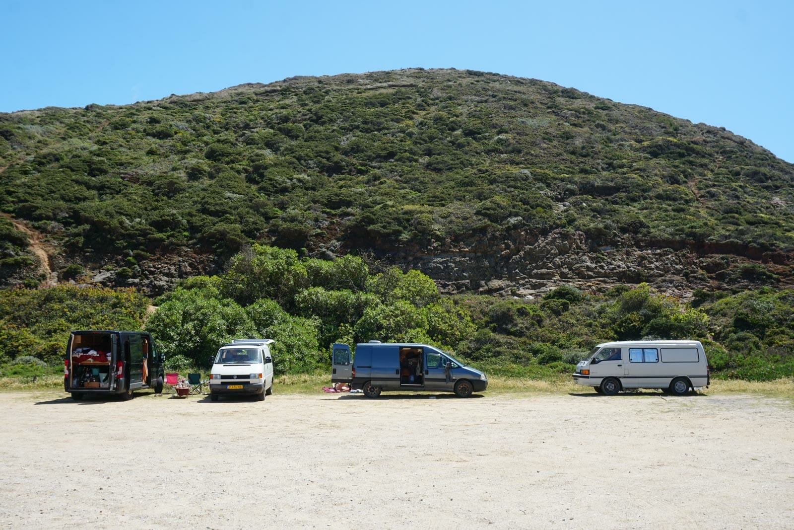 vanlife au portugal camping