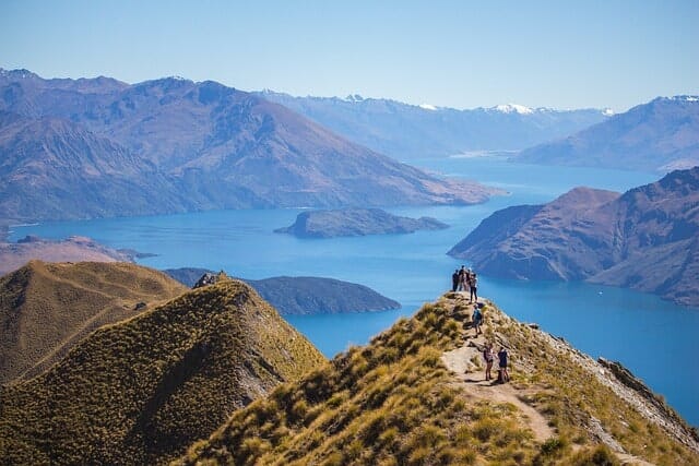  Randonnée du Roys Peak, près de Wanaka, dans l'ile du sud