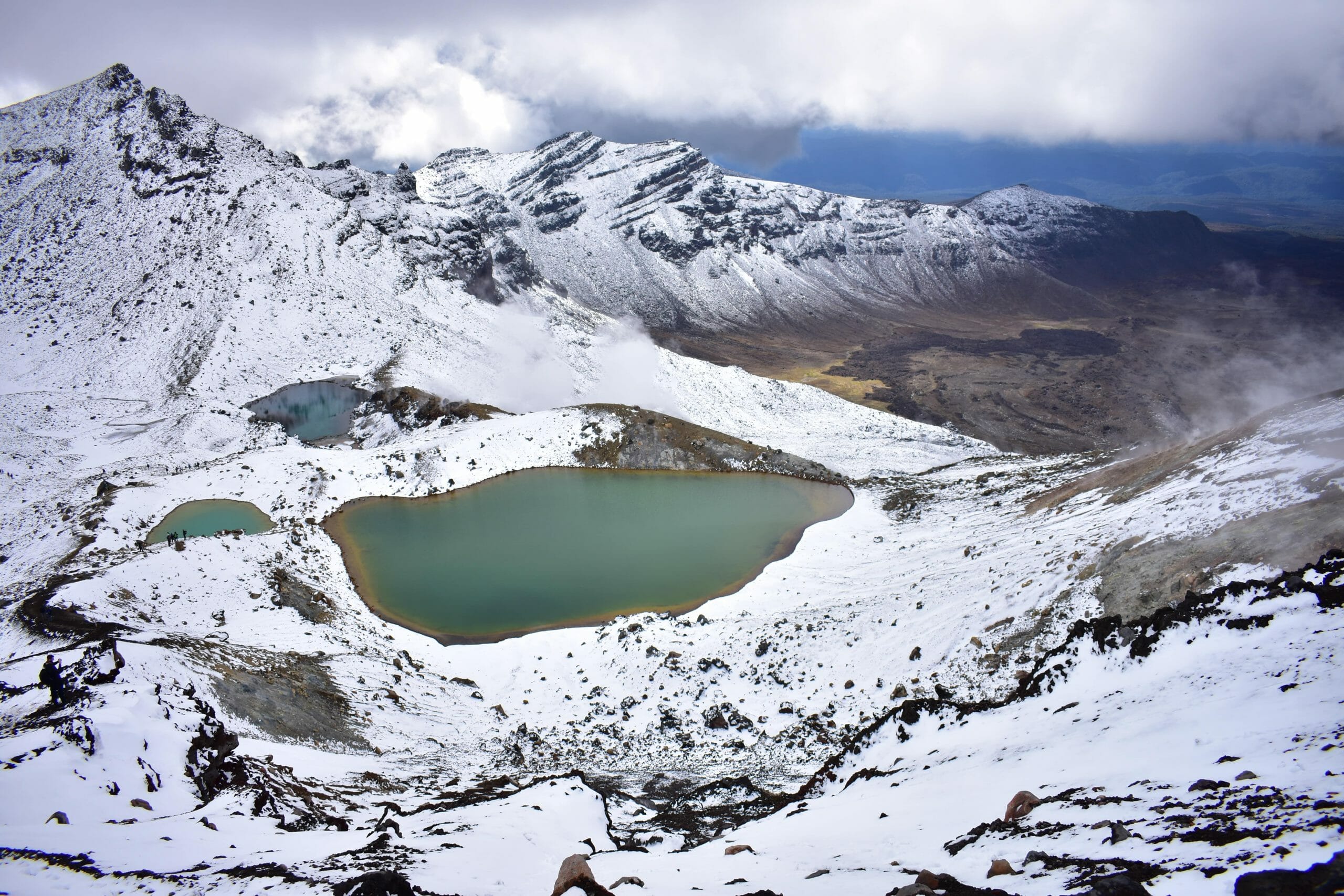 Randonnée tongariro alpine crossing hiver