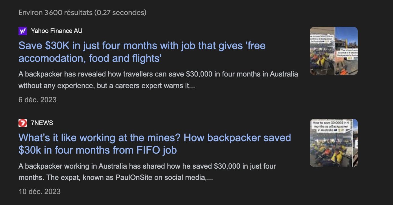 jobs mines australie backpackeurs medias