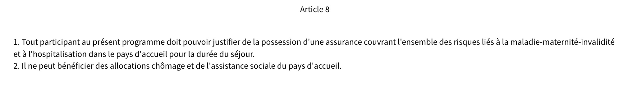 Accord franco australie assurance pvt