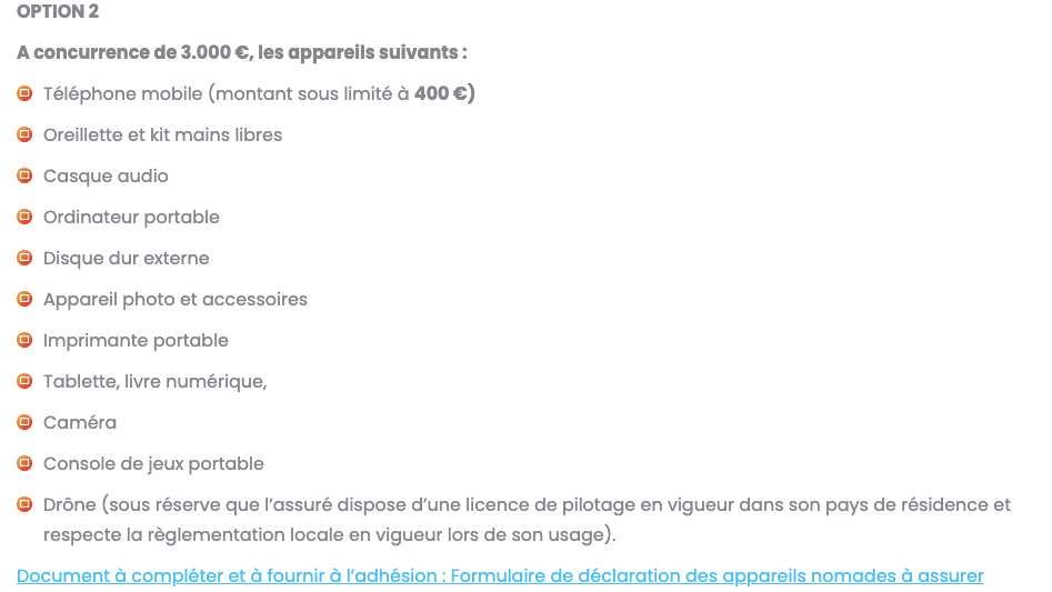 Avatech option 2 assurance digital nomade GOByaAVA