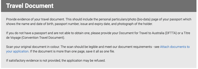 Document de voyage
