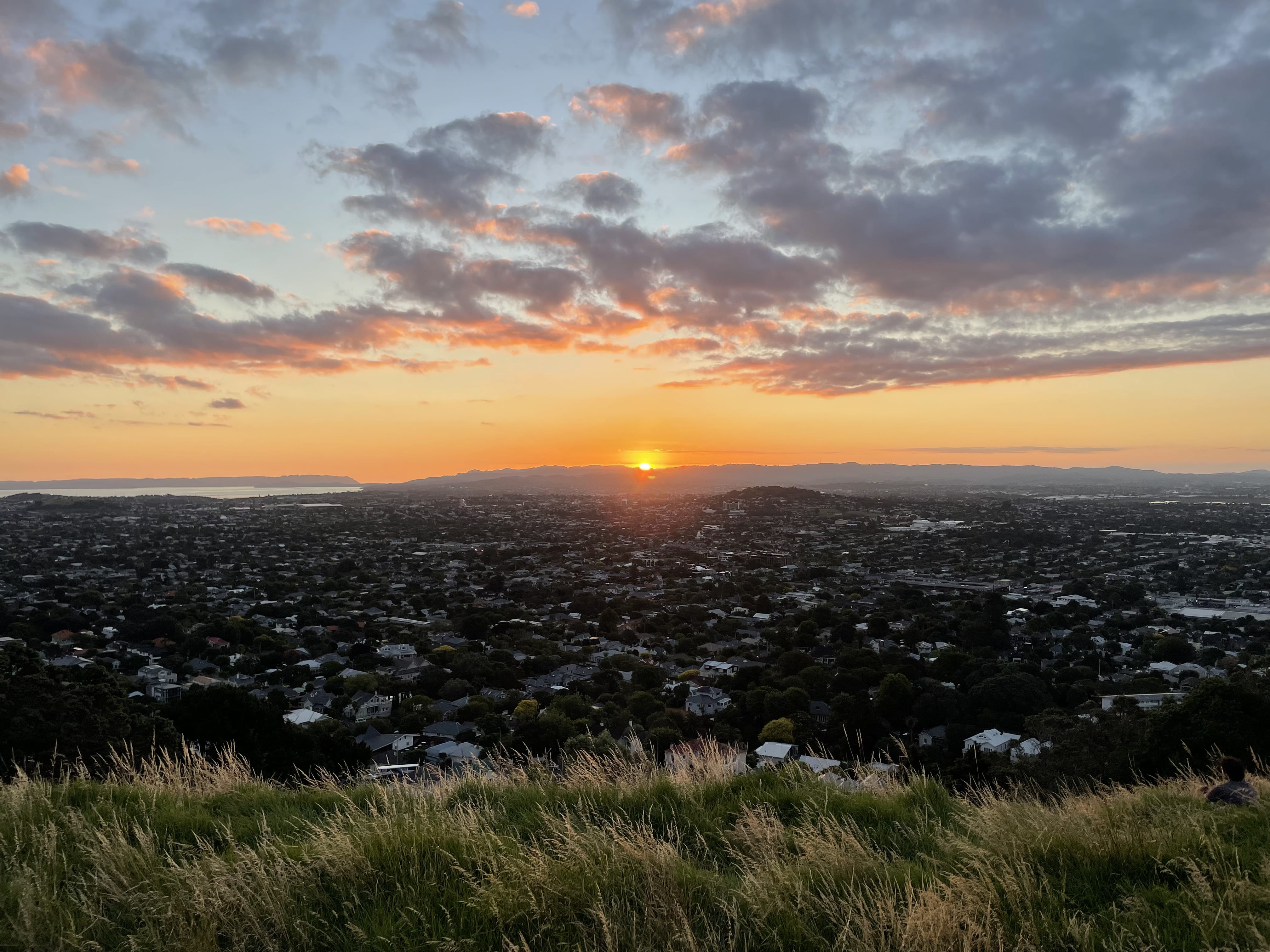 mount eden sunset