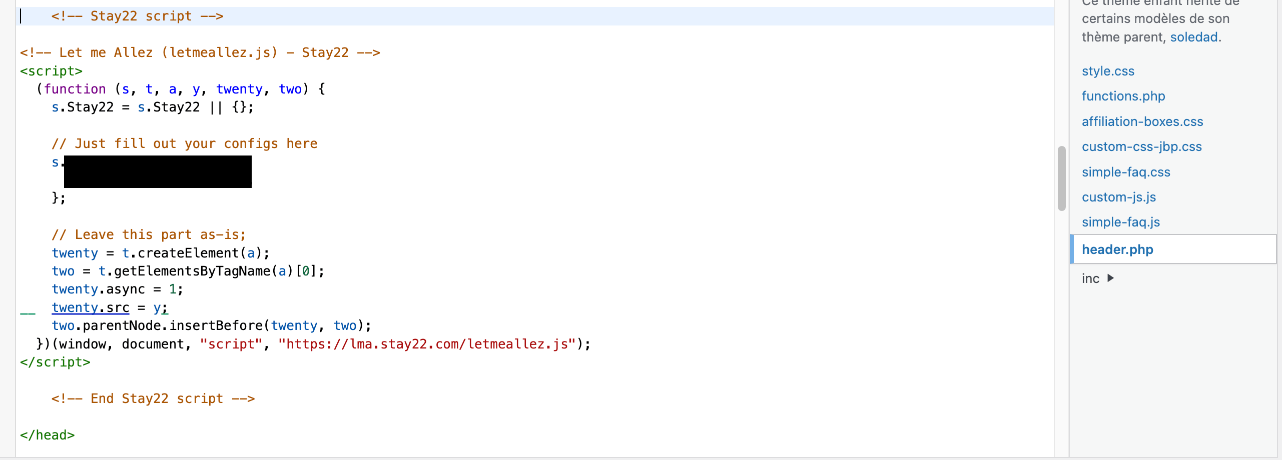 script LMA stay22 installation