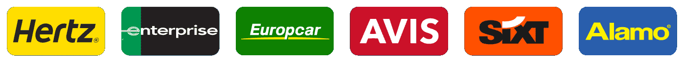 Hertz, Enterprise, Europcar, Avis, Sixt, Alamo