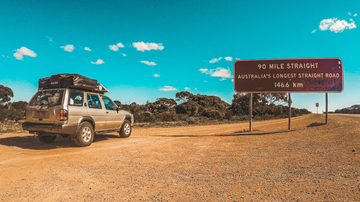 nullarbor road cote sud australie